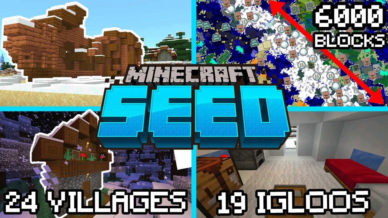 TOP 50 SNOW BIOME SEEDS For Minecraft Bedrock Edition! (PE, Xbox,  Playstation, Switch, W10) - YouTube