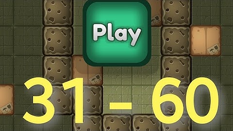 Push the box puzzle levels 31-60 walkthrough
