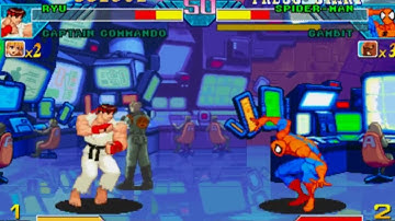 Finished: Marvel vs Capcom: Clash of Superheroes (1998) CPS2 gameplay to final boss