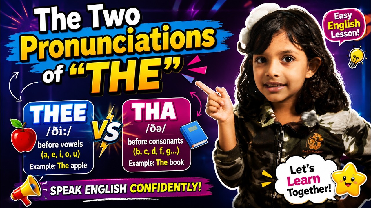 The Two Pronunciations of “THE” 🇬🇧📚 | Easy English Pronunciation for ...