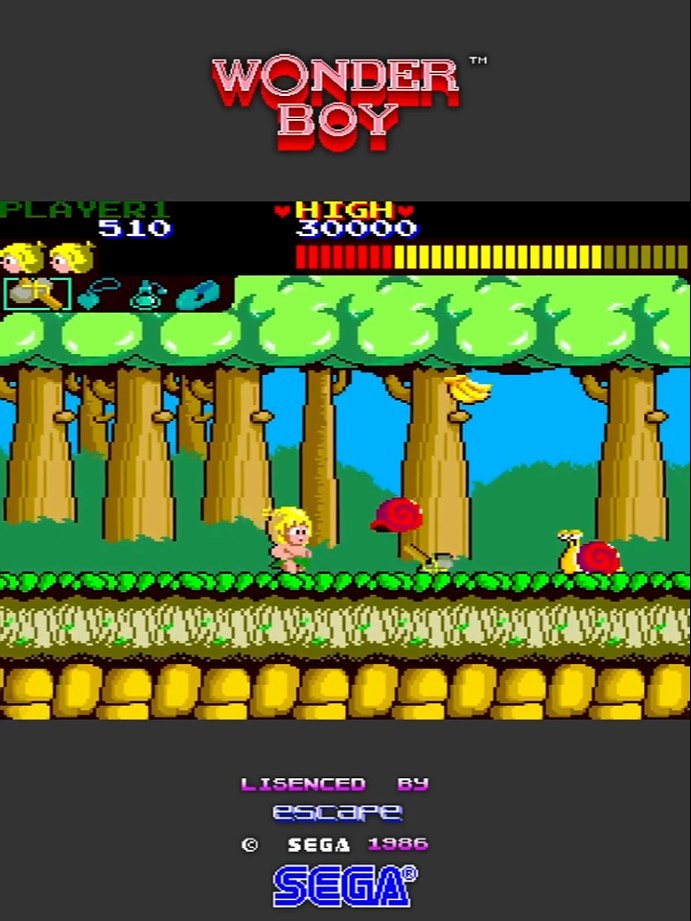1986 ワンダーボーイ / Wonder Boy (1面) #Shorts #ワンダーボーイ