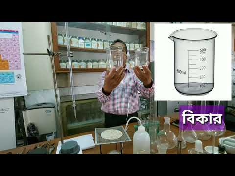 রসায়ন ল্যাবরেটরিতে ব্যবহৃত যন্ত্রপাতি ও গ্লাস সামগ্রী সমূহ