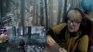 Dead by Daylight Funny Moments Ep. 228 реакция Бабы Нины