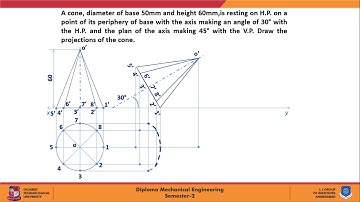 Projections Of Solids : Part 2 Mechanical Drafting By Azim Sir
