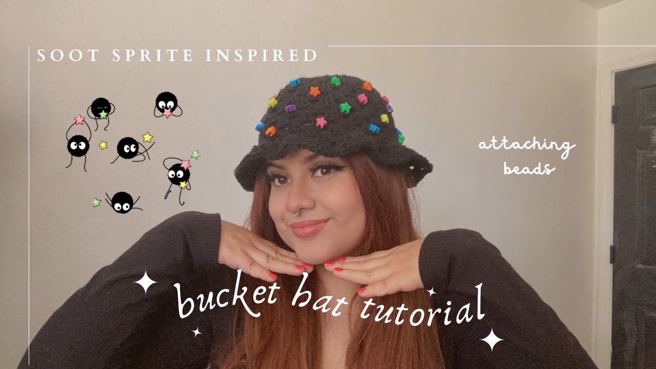 Crochet Soot Sprite Inspired Bucket Hat Tutorial How To Attach Beads crochet-soot-sprite-inspired-bucket-hat-tutorial-how-to-attach-beads