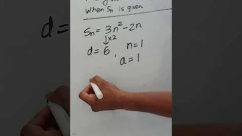 Trick of Finding terms of an AP when Sn is given. #mathslovers #mathstricks