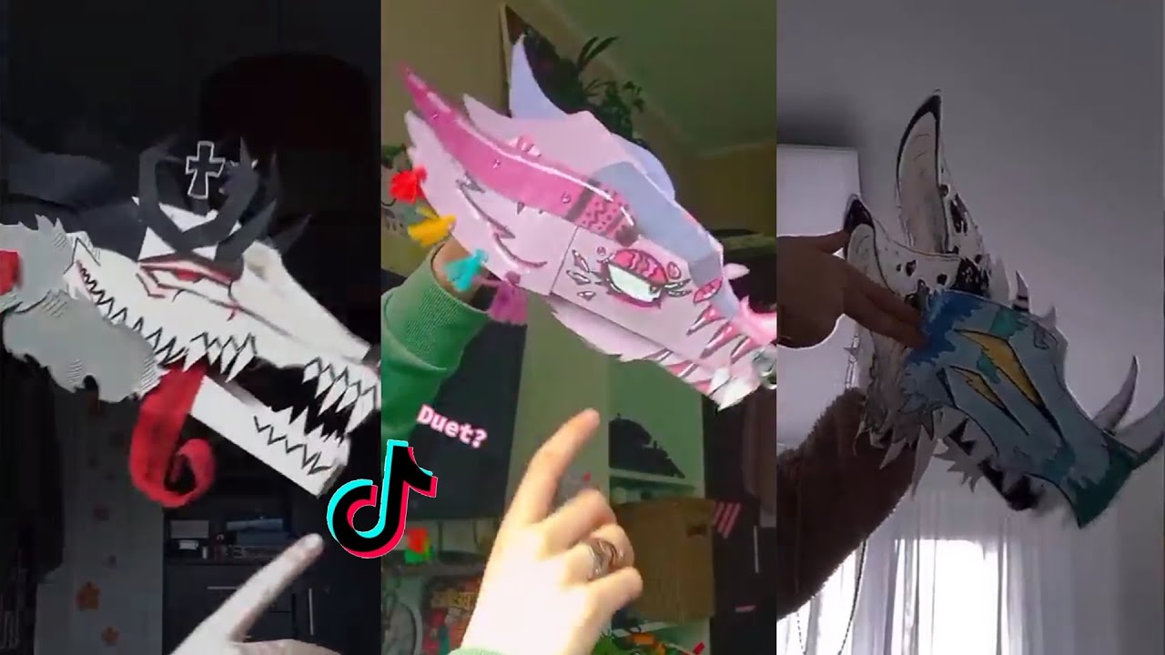 Dragon Puppet Crafts | Paper Dragon TikTok Compilation #205 - YouTube