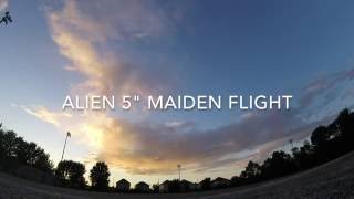 RAW ImpulseRC alien 5 inch quad maiden flight