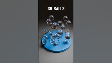 Satisfying marbles fall in a mesmerizing pattern #satisfying #animation #blender3d #3dart