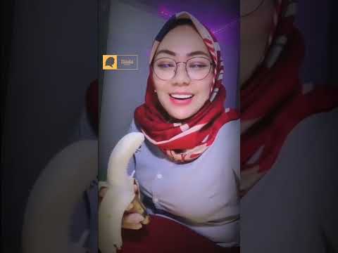 hijab style || simple hijab tante comel yg suka pisang jumbo