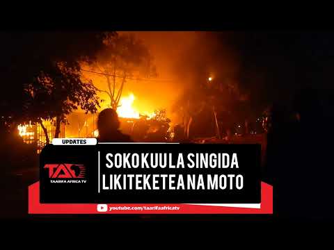 LIVE MUDA HUU SOKO KUU LA SINGIDA LIKITEKETEA KWA MOTO