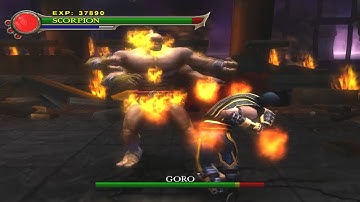 Scorpion VS GORO (Scorpion Story Part 13) - Mortal Kombat Shaolin Monks |HARD 1080P Gameplay