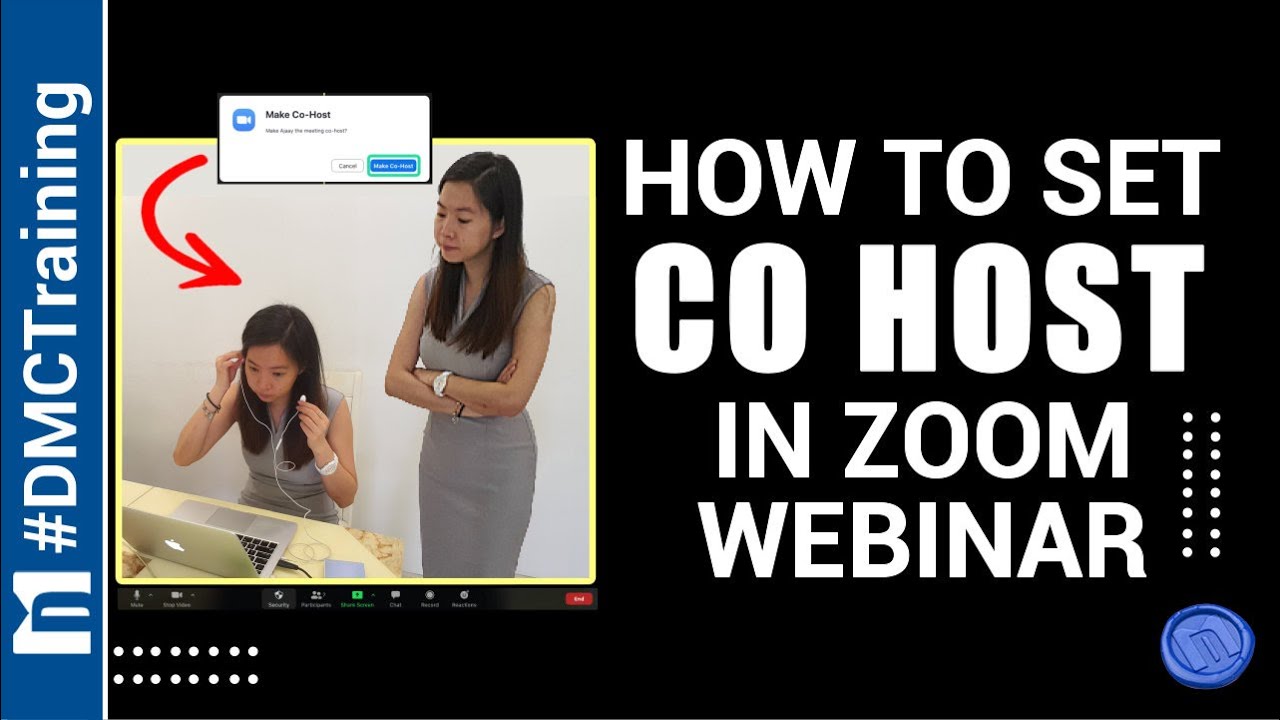 How To Set Co Host In Zoom Webinar Zoom User Management Zoom Tutorial Youtube