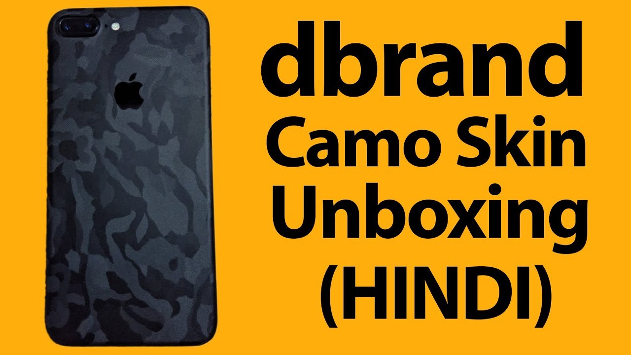 Dbrand Camo and Matt Black Skin Unboxing (Hindi)