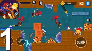 Stickman Destroy - Gameplay Walkthrough Part 1 Running Mode All Levels (Android Gameplay) screenshot 5