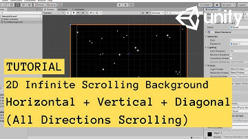 Tutorial Unity 2D Infinite Scrolling Background Horizontal Vertical Diagonal Single Simple Script