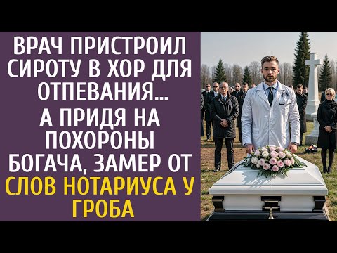Врач пристроил сироту в хор для отпевания… А придя на похороны богача, замер от слов нотариуса…