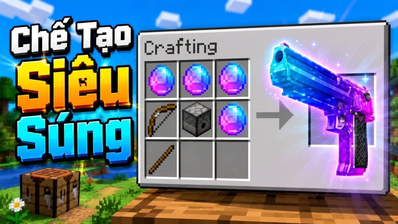 Tôi Đã Bí Mật Chế Tạo Siêu Súng Trong Minecraft 🤣