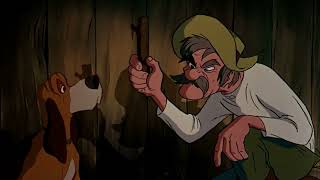 The Fox and the Hound (1981) | Chief leg hurt and Amos Slade plotting.