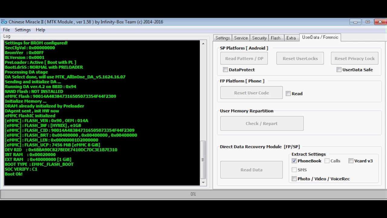 Micromax Canvas Spark 2 Plus Q350,Privacy protection unlock,Password unlock