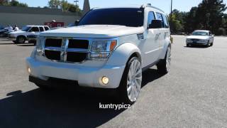 White dodge nitro on starr wheels
