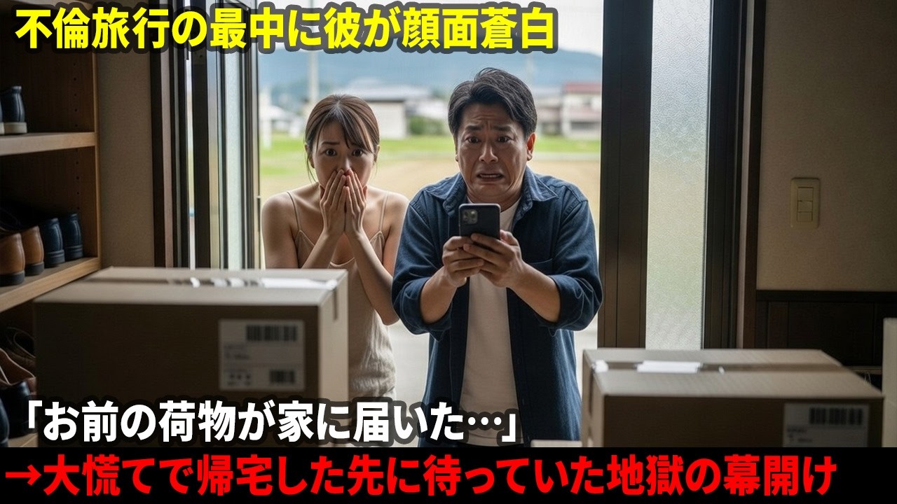 不倫旅行の最中に彼が顔面蒼白「お前の荷物が家に届いた…」→大慌てで帰宅した先に待っていた地獄の幕開け