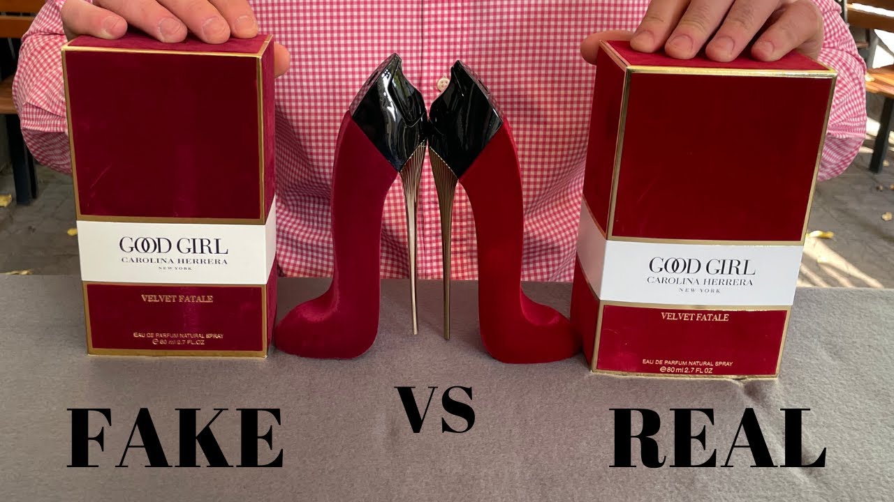 Fake vs Real Carolina Herrera Good Girl Velvet Fatale Perfume 80