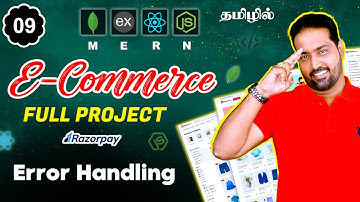 Error Handling in Node.Js Step by Step Tutorial MERN E-Commerce in Tamil Part-9