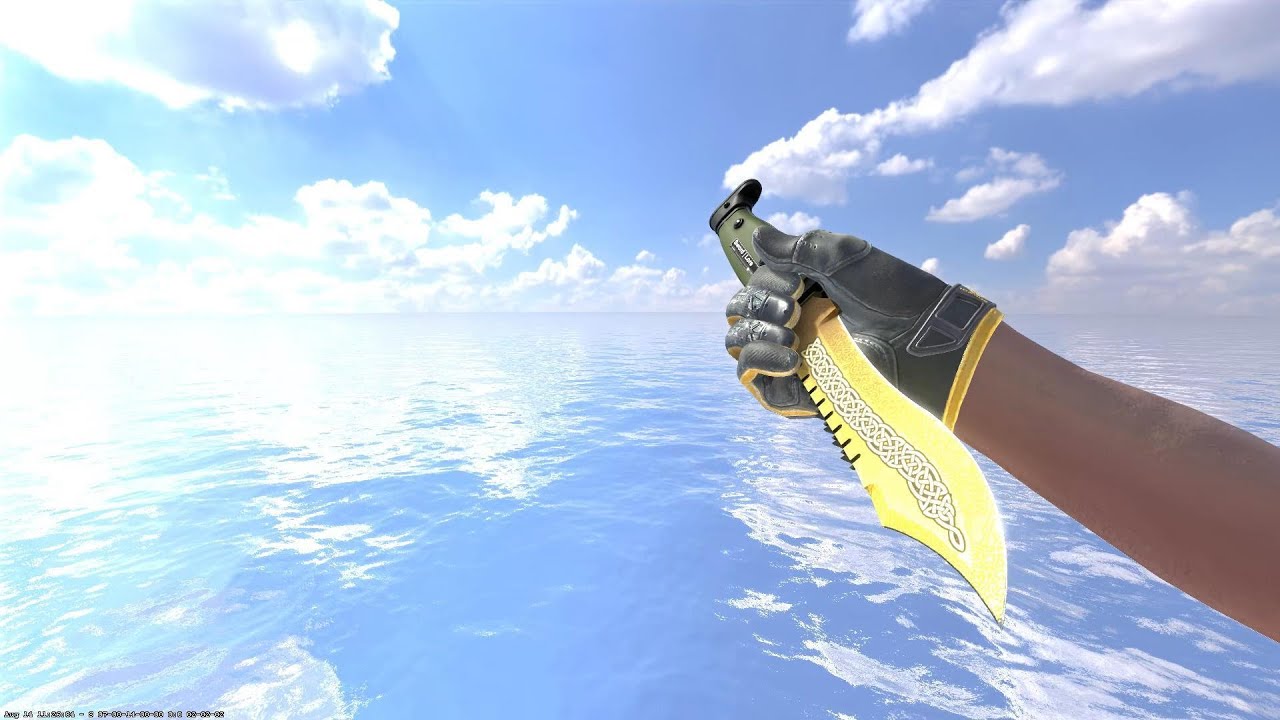 CS 2 (Knife Glove Combo) yellow-black - YouTube