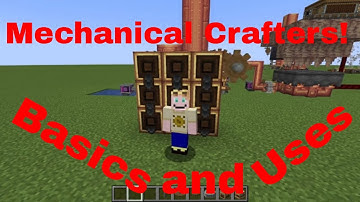 Minecraft Create Tutorial | Basics Of Mechanical Crafters!