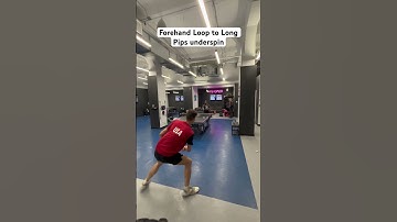 FH loop to Underspin pips chops training