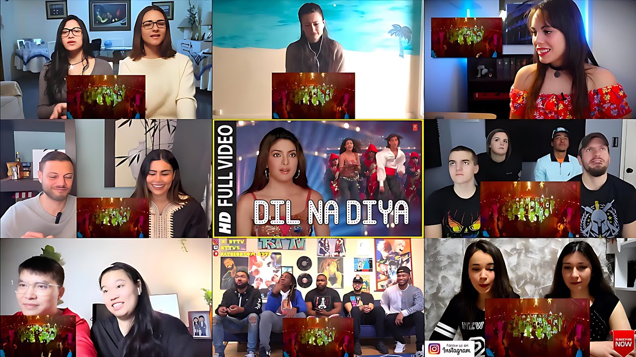 DIL NA DIYA MASHUP REACTION BY FOREIGNERS FT. Hrithik Roshan, Priyanka Chopra 