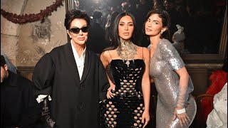 Kim Kardashian, Kylie Jenner and Kris Jenner at Maison Margiela Paris couture show