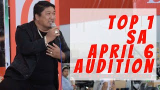 CARMELA NI DOMINADOR ALVIOLA TAGA MATI, DAVAO ORIENTAL, PASOK SA TOP 5 SA APRIL 6 AUDTION, # 1 SPOT.