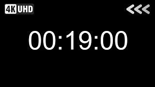 19 MINUTES REVERSE TIMER (4K)(UHD)