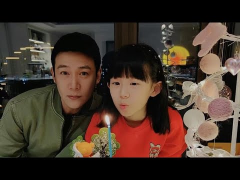 陆毅一家为小女儿庆生，11岁小叶子瘦出精致瓜子脸，被赞似林允儿