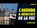 L'AGENDA FGC & LES RÉSULTATS DE LA SEMAINE - 14 MARS 2026