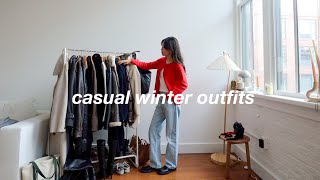 CASUAL WINTER OUTFITS  | cozy and warm winter looks