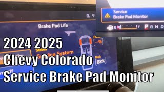 2024 2025 Chevy Colorado Service Brake Pad Monitor Light Meaning Net Worth