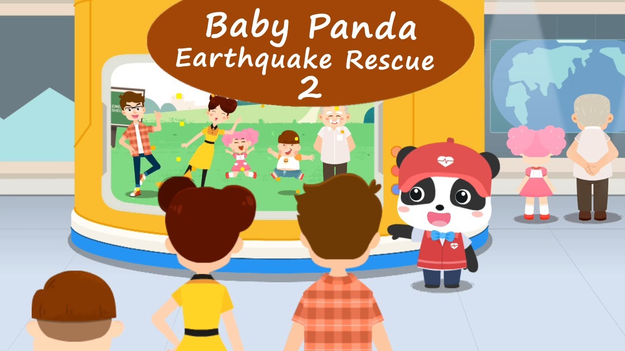 Baby Panda Earthquake Rescue 2 - Learn How Earthquake Warning Works ...