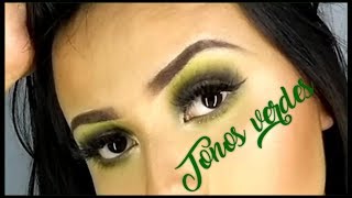 Maquillaje tonos Verdes