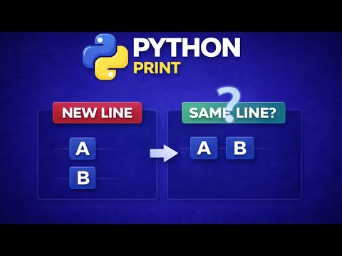 Why Python print() Goes to a new line | How to print on the same line