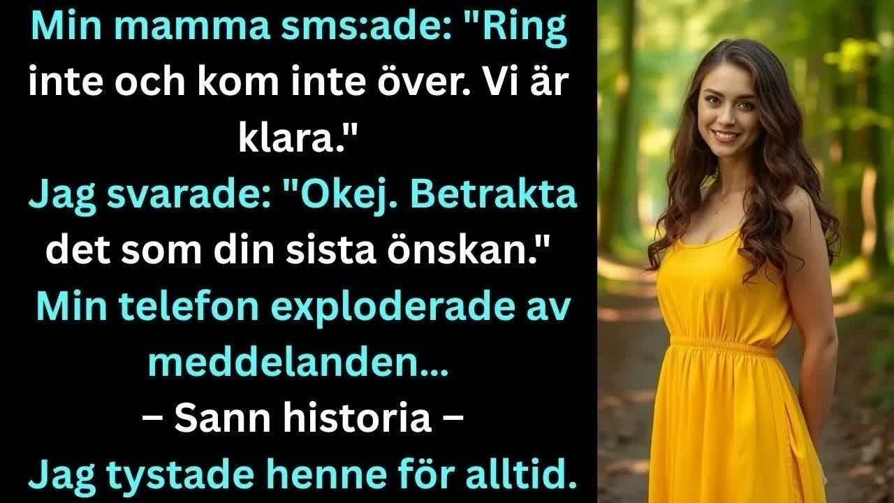 Jag fick tre meningar på SMS en vanlig tisdag, mitt under en presentation för min viktigaste kund: ”Ring inte eller kom över mer. Vi är klara. Familjen har bestämt sig.” Jag hade just överfört två...