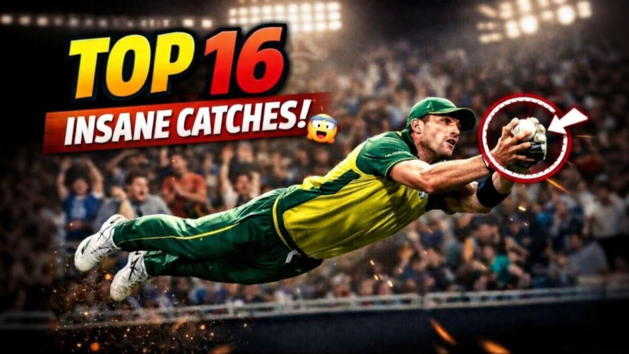 Top 16 Catches That SHOCKED the Cricket World!