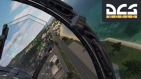 [DCS World] F/A-18 low level flying Mariana Islands | VR