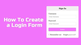 How To Create a Login Form #javascript #frontend #animation #loader #loading #css3 #htmlcss #html
