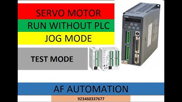 INVT SERVO DRIVE IN JOG TEST MODE RUNNING tutorial