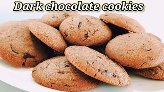 Dark chocolate cookies recipe | chocolate chip cookies recipe