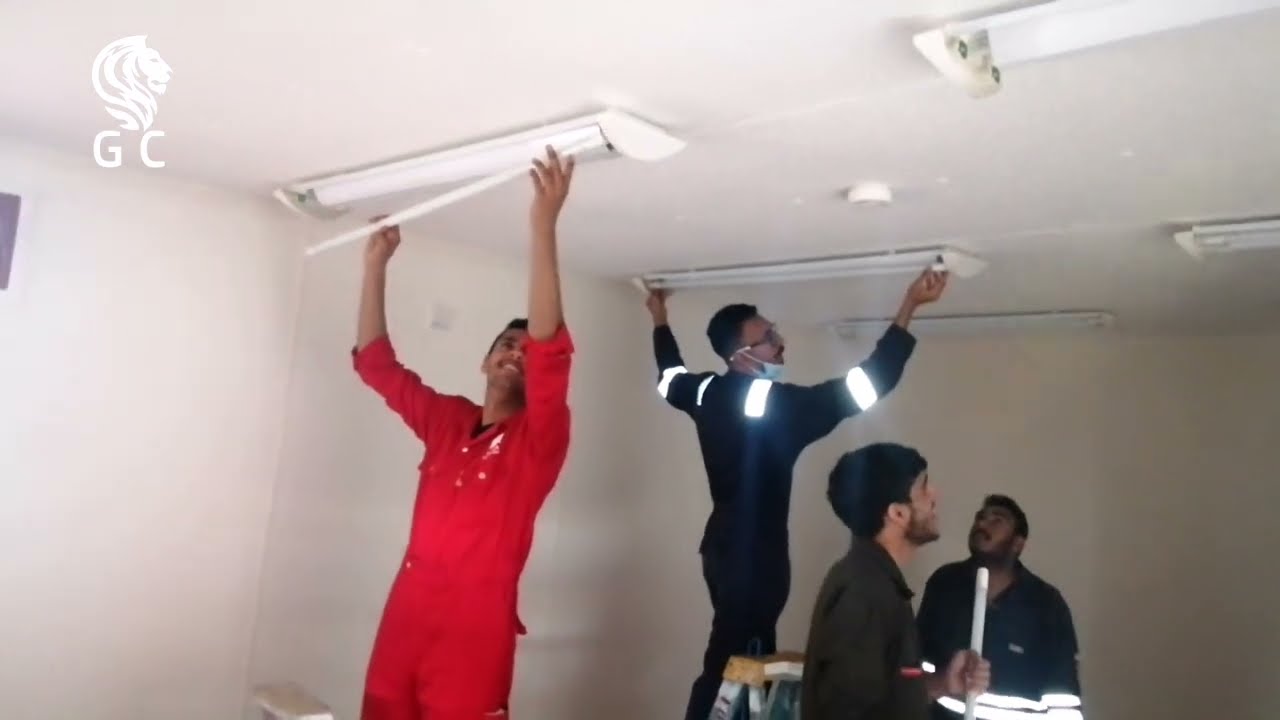 Electrical Team Work With Saudi Friends 