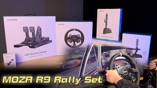 MOZA R9 Rally Set: Relaxing Unboxing and Setup